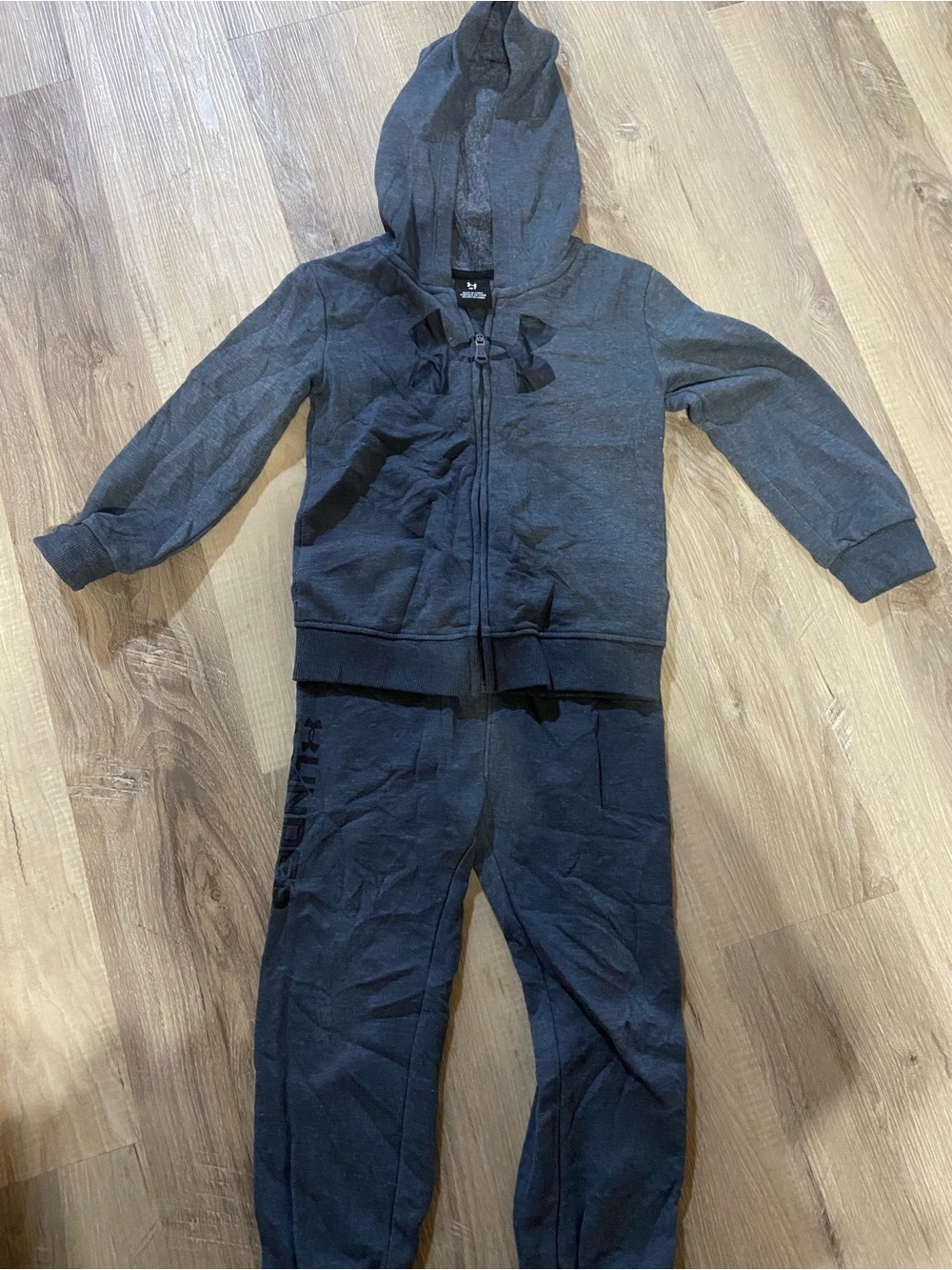 Under Armour Kids Charcoal Hooded Sweatshirt & Joggers Set